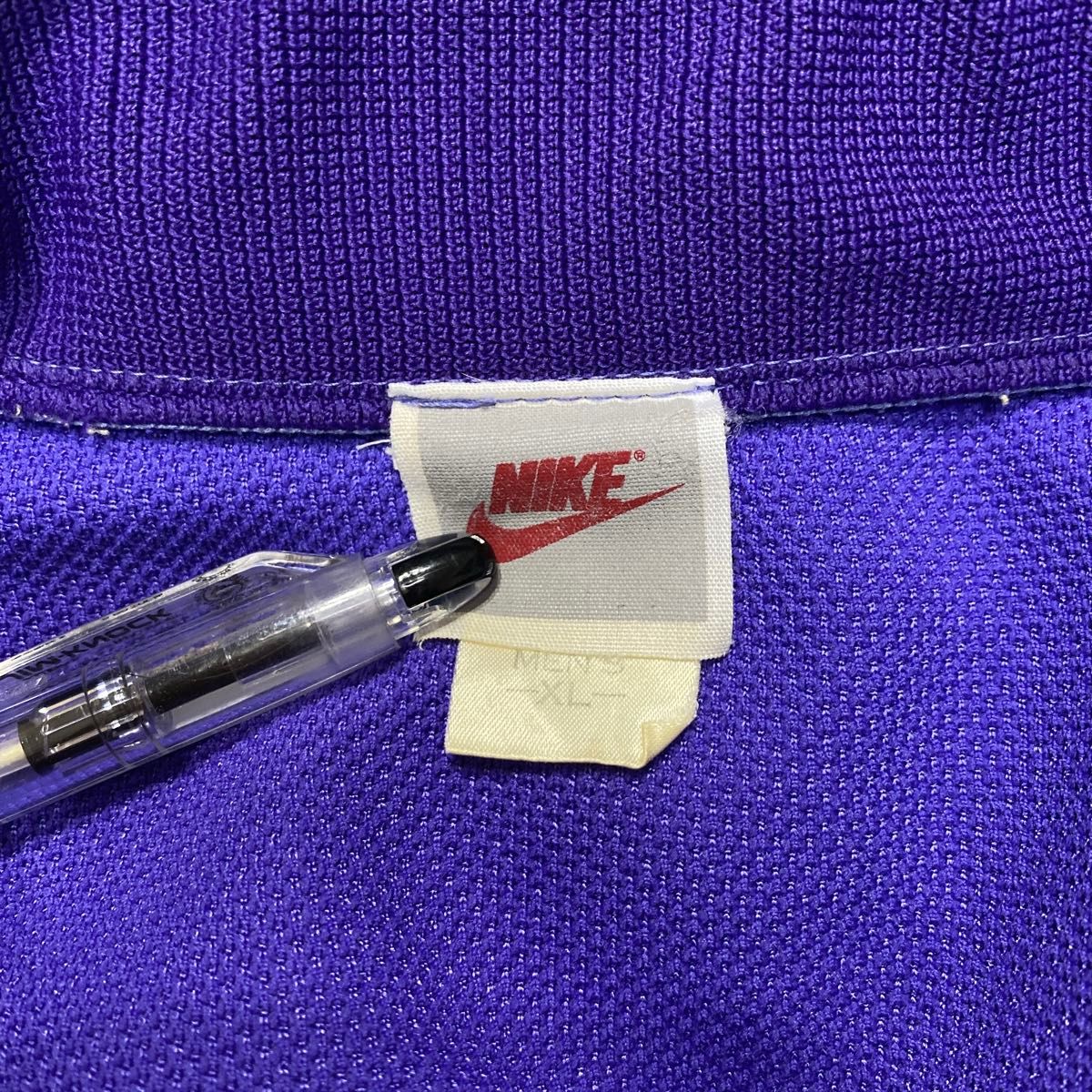 90s 銀タグ　ヴィンテージ　NIKE ナイキ　刺繍ロゴ　トラックジャケット　セットアップ　古着　上下セット　XLサイズ