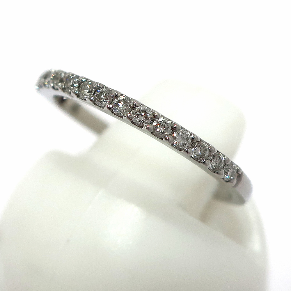 [.]yondo sealing half Eternity ring diamond Pt950 3 number platinum jewelry finish settled 