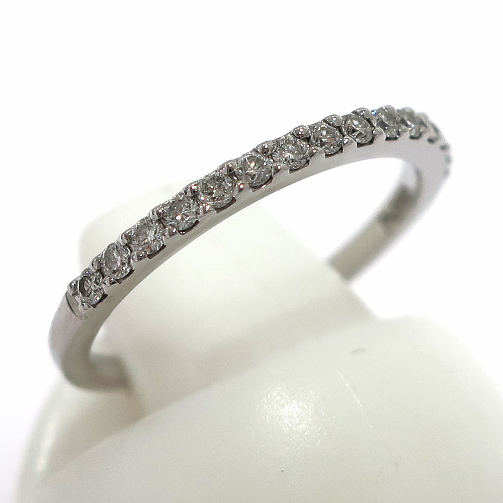 [.]yondo sealing half Eternity ring diamond Pt950 3 number platinum jewelry finish settled 