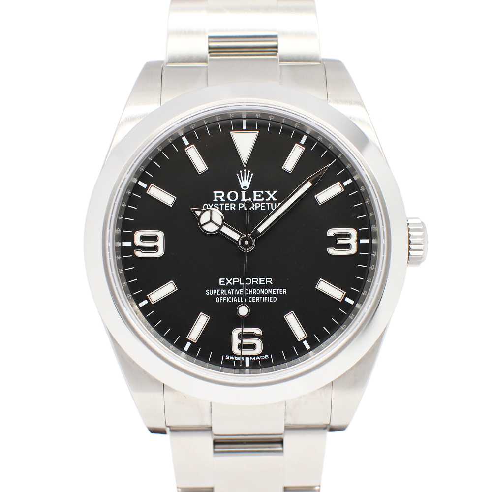 [ Nagoya ] Rolex Explorer I 214270 Random black self-winding watch men's latter term 