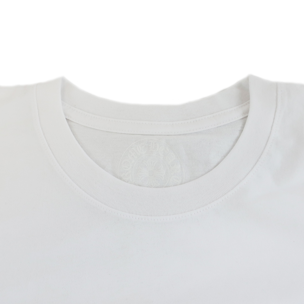【天白】クロムハーツ ロングTシャツ ホワイト ホースシュー XXLサイズ ロゴ プリント アパレル ファッション メンズ_画像2