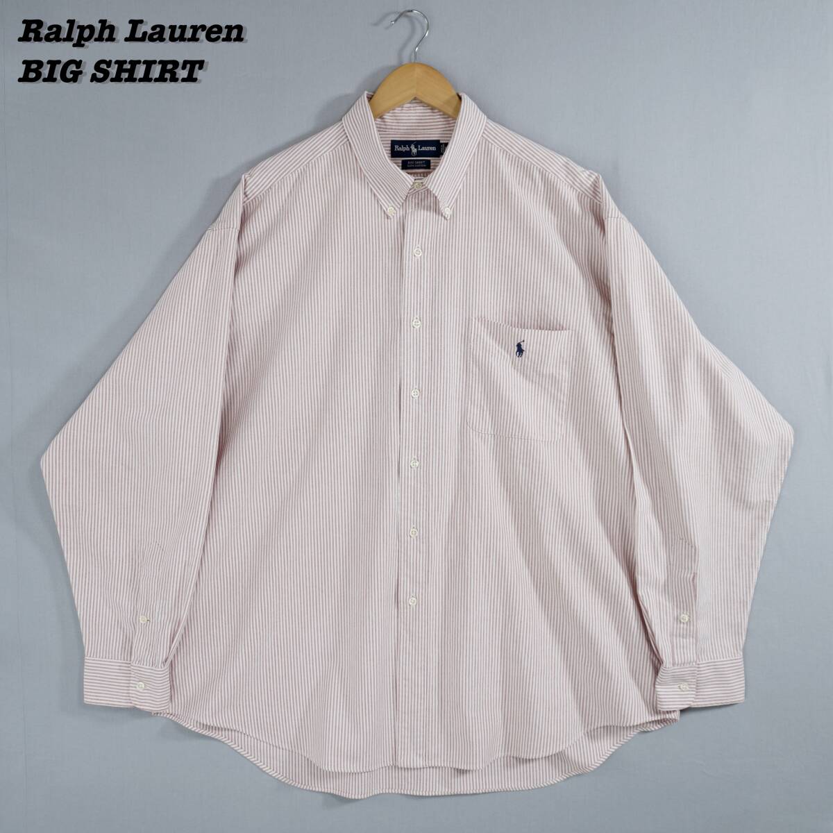 Ralph Lauren BIG SHIRT XL SH24057 ラルフローレン ビッグシャツ 1990年代 シャツ ボタンダウンシャツ