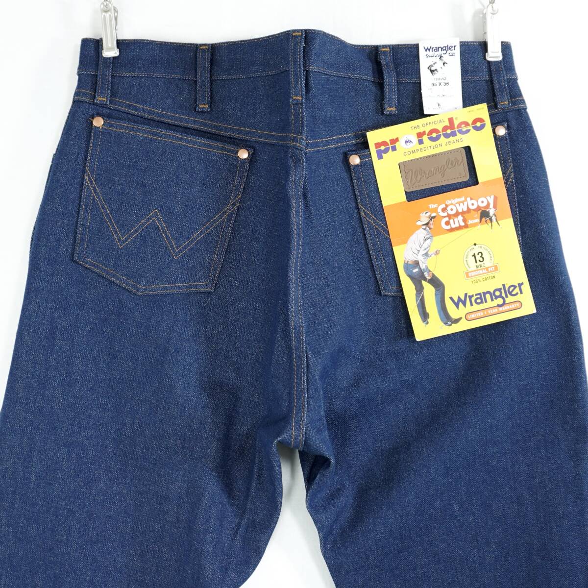 Wrangler 13MWZ INDIGO DENIM PANTS WR24008 Deadstock ラングラー デニムパンツ ジーンズ デッドストック 新品_画像5