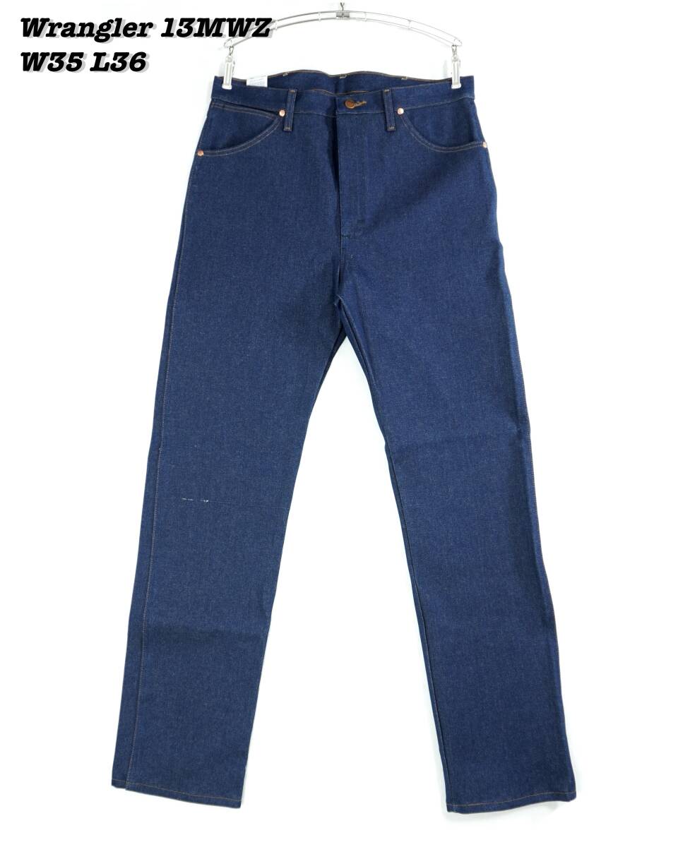 Wrangler 13MWZ INDIGO DENIM PANTS WR24008 Deadstock ラングラー デニムパンツ ジーンズ デッドストック 新品_画像1