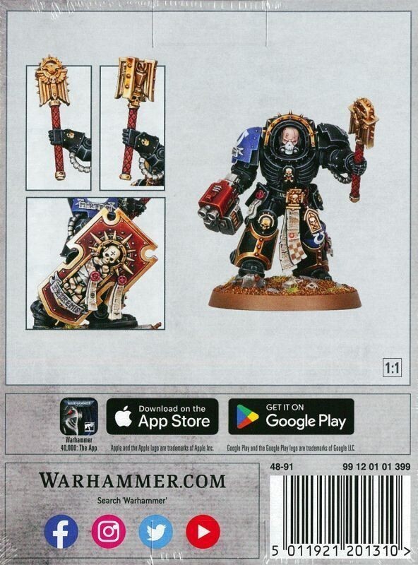 【スペースマリーン】チャプレイン（ターミネイターアーマー装備） CHAPLAIN IN TERMINATOR ARMOUR[48-91][WARHAMMER40,000]ウォーハンマー