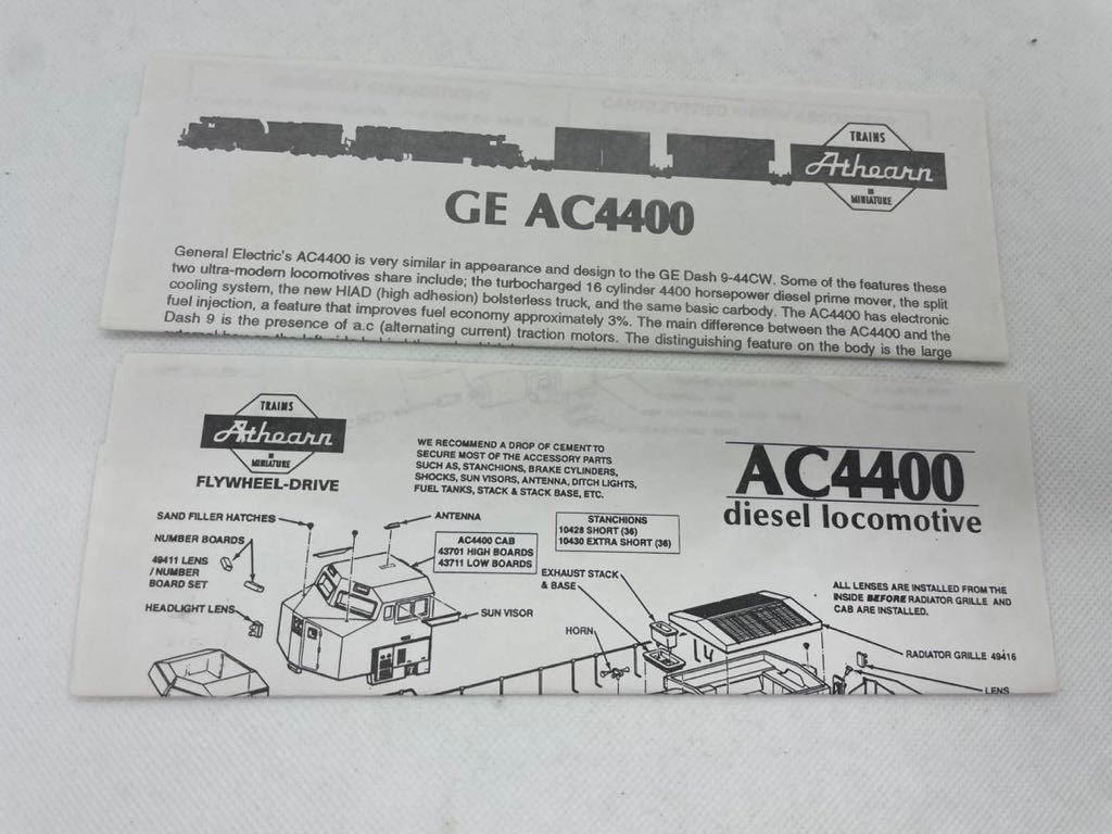 Athearn アサーン　4353 AC4400 GE 267 of the Southern Pacific サザン・パシフィック　HOゲージ_画像9