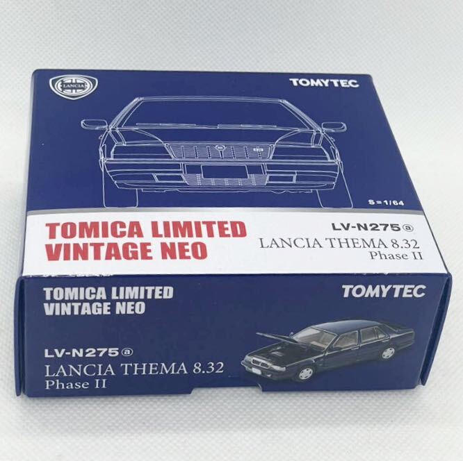 トミカリミテッド ヴィンテージネオ 1/64 ランチア テーマ 8.32 フェーズII ネイビー 完成品ミニカー LV-N275aの画像1