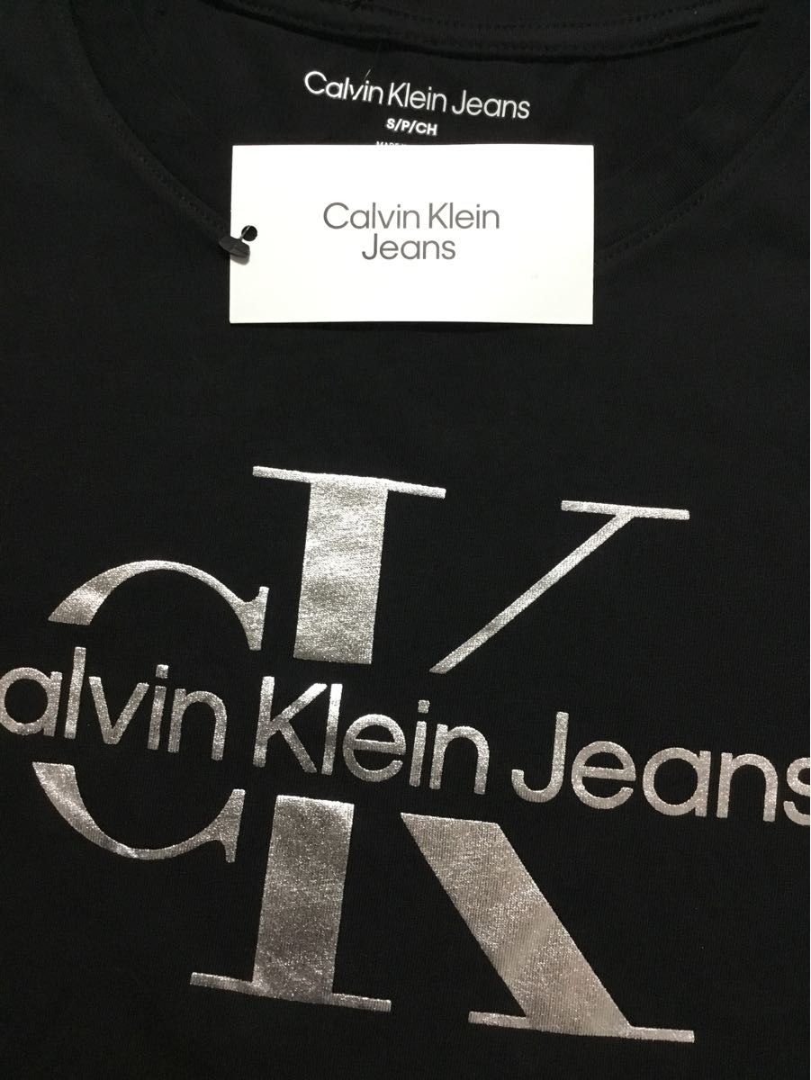 新品　Calvin Klein Jeans カルバン　クライン　ジーンズ　レディース　モノグラムロゴ　Tシャツ