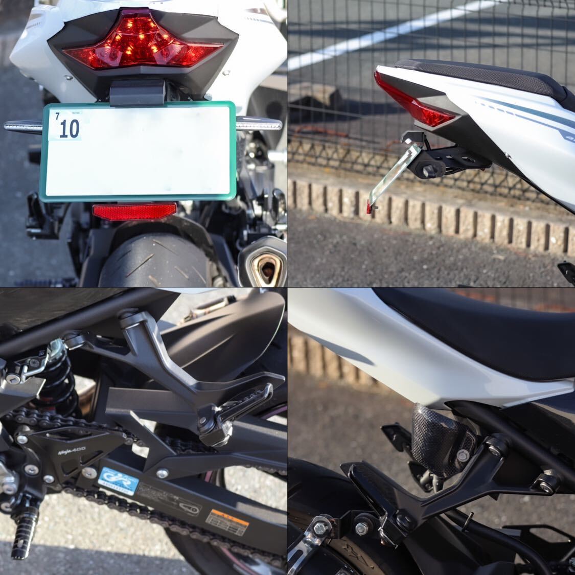 希少カラー)Kawasaki NINJA400 2023 ブリザードホワイト ワンオーナー_画像5