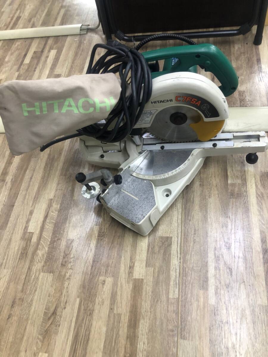 【中古品】★日立工機 190mm 卓上スライドマルノコ C7FSA　/　ITAVGE4V8Y3M