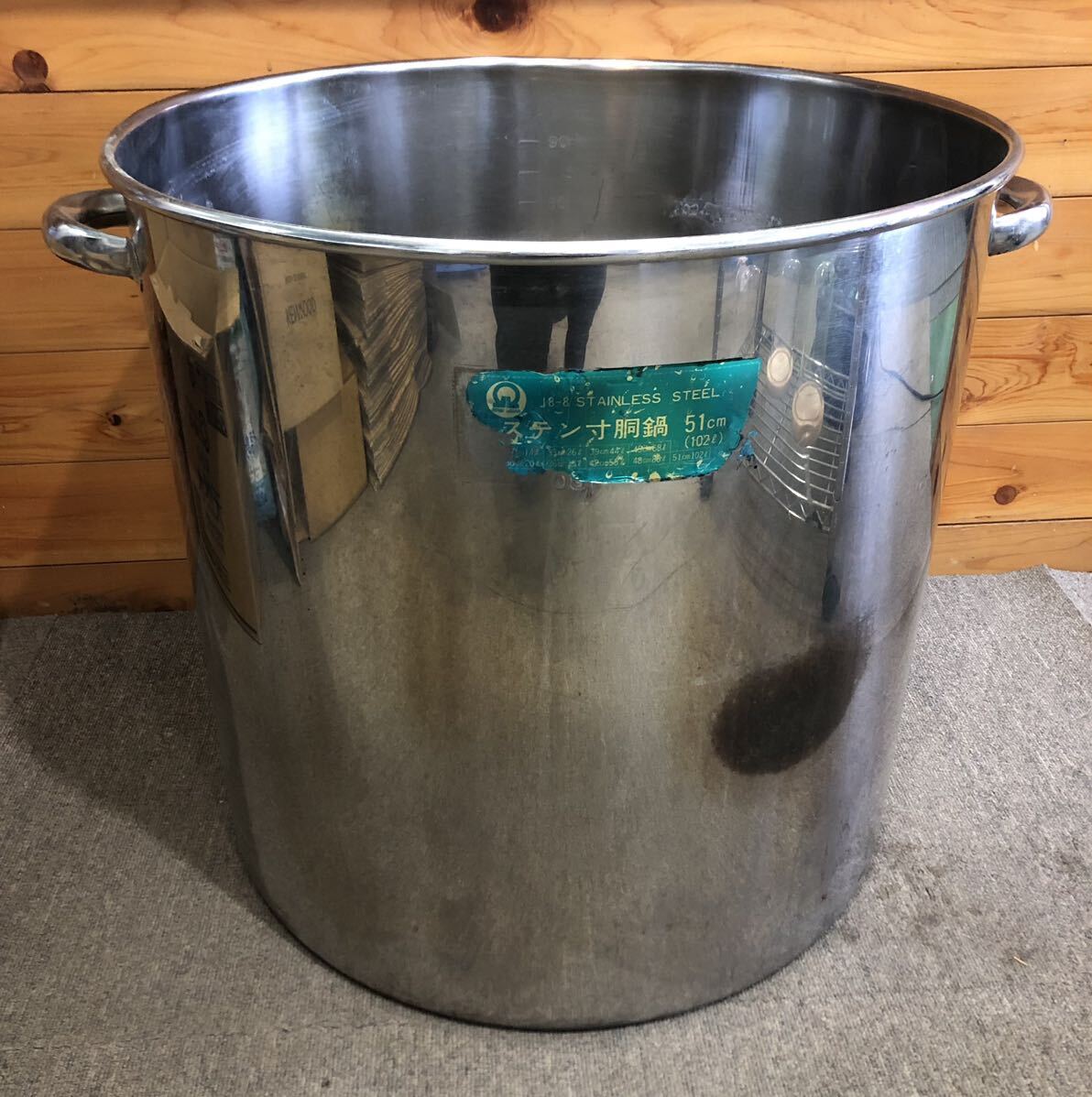ステンレス寸胴鍋 51センチ　102L 両手鍋 J8-8 I
