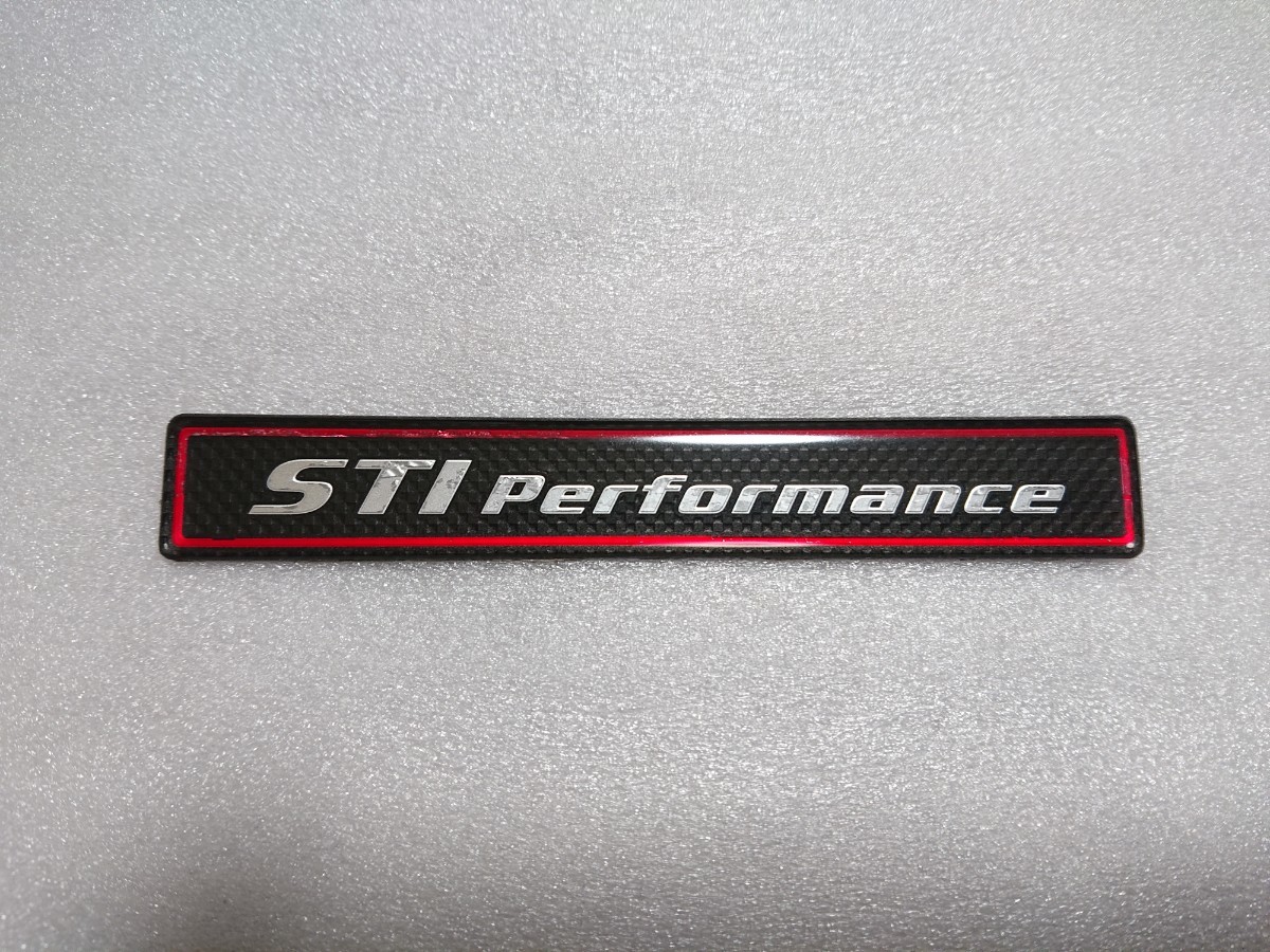 希少 STI Performance エンブレムステッカー STIパフォーマンス emblem VNレヴォーグ ST98020ST110 SUBARU STIパフォーマンスパッケージ用_画像2