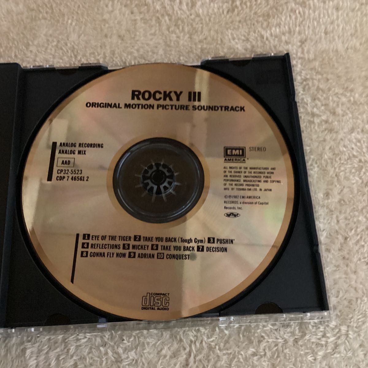 旧規格国内盤帯無しCD  ロッキー3 オリジナルサウンドトラック 