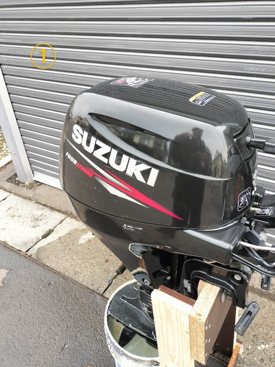 北海道函館近郊発　SUZUKIスズキ DF8A 8馬力船外機　動作良好　平成25年製　新品ペラ+燃料タンク+ホース+説明書付！引取希望！道内配送可能