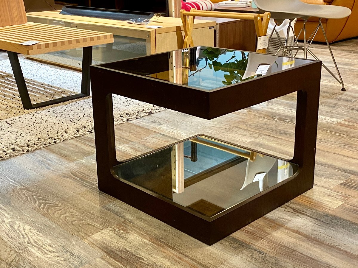 D-03065HY3021X24R 美品 moda en casa モーダエンカーサ dice 50 coffee table ① ダイス50 コーヒーテーブル サイドテーブル 店舗受渡歓迎