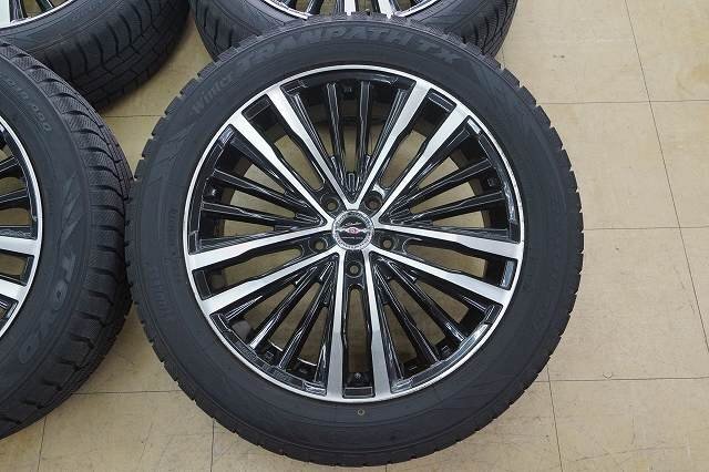 【バリ山 中古 SET】225/55R19 TOYO スタッドレス TX 22年 シャレン XR75 19in 5H114.3 7.5J+48 エクストレイル CX-5 CX-8 ハリアー RAV4_画像3