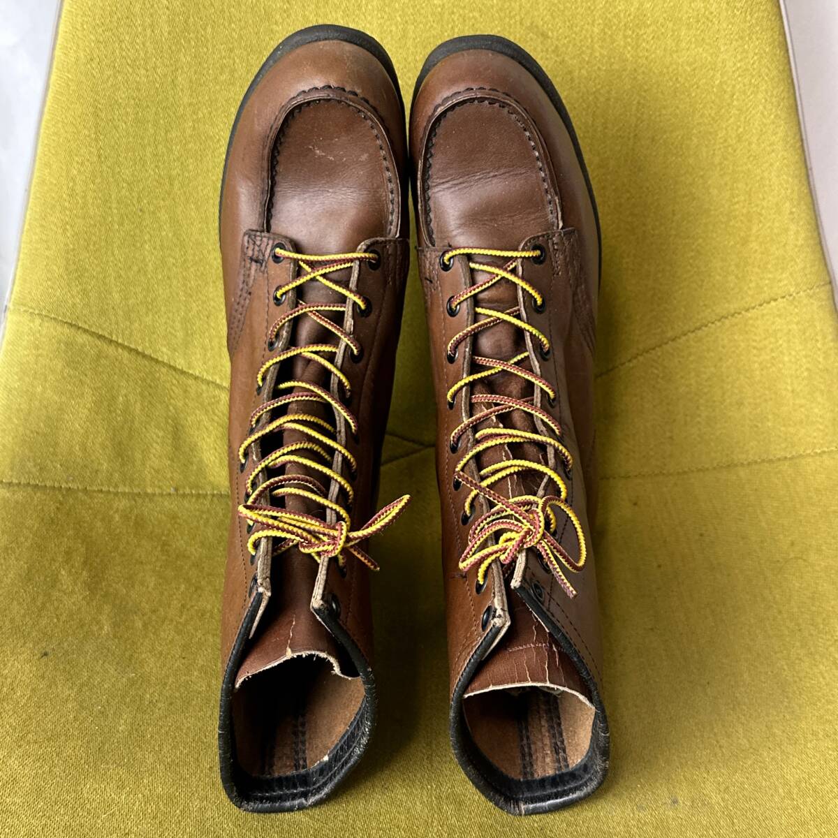 REDWING Red Wing 60s com-pac\'sta Grace up boots 6.0A USA made 23.0 corresponding leather shoes lady's Junk display 