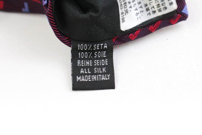 レノマ ブランド ネクタイ 小紋柄 ストライプ柄 シルク イタリア製 メンズ ワインレッド renoma_画像5