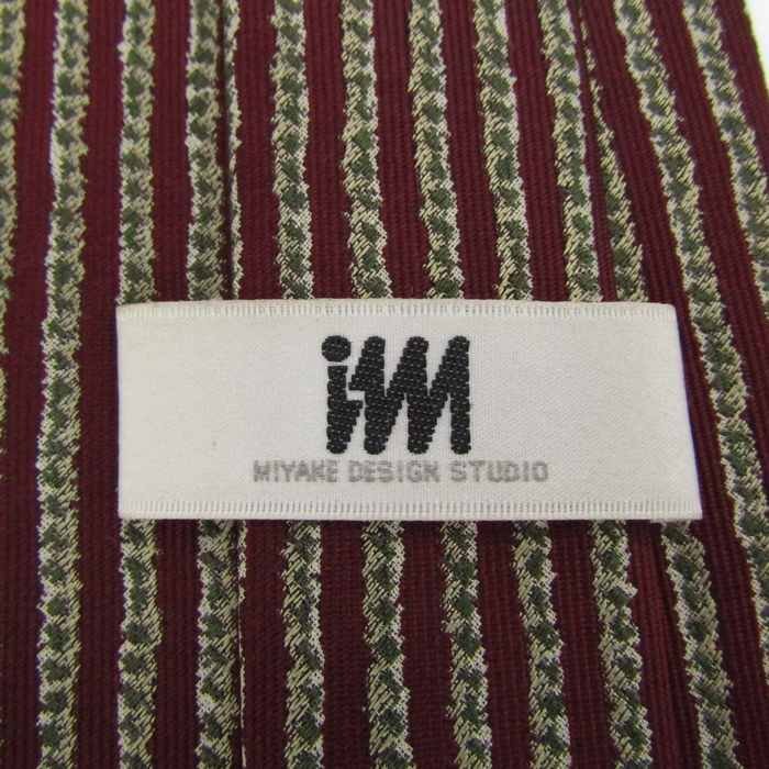  I m Pro duct brand necktie vertical stripe dot silk made in Japan men's Brown im product
