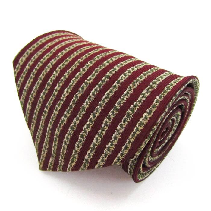  I m Pro duct brand necktie vertical stripe dot silk made in Japan men's Brown im product