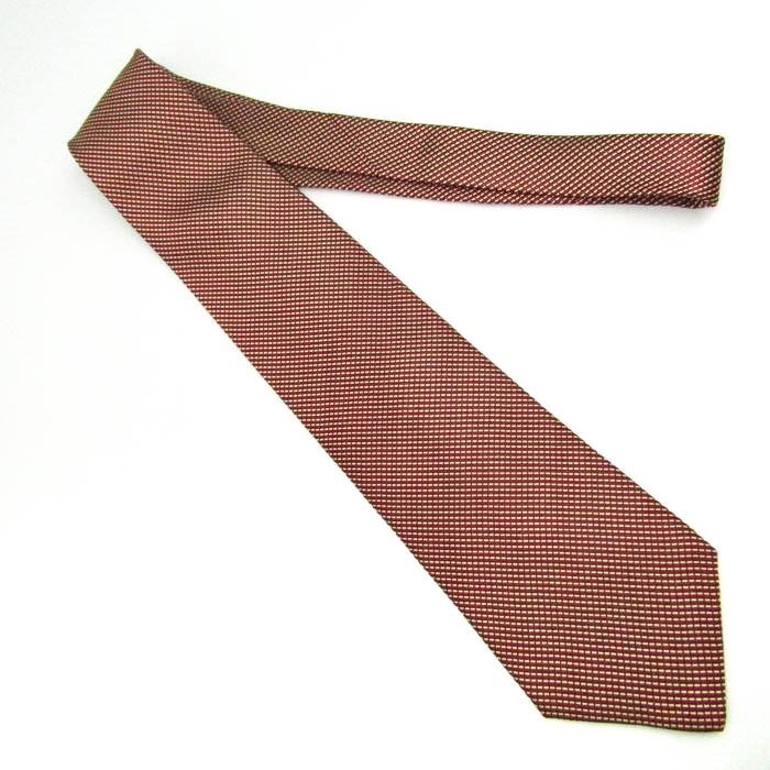  Pierre Balmain brand necktie silk fine pattern pattern .. pattern men's red PIERRE BALMAIN