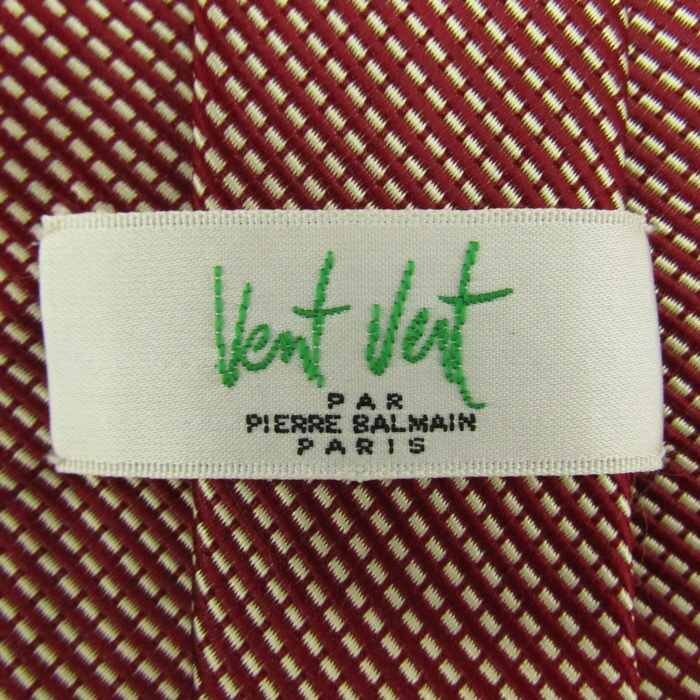  Pierre Balmain brand necktie silk fine pattern pattern .. pattern men's red PIERRE BALMAIN