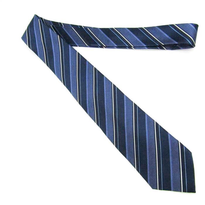  united color zob Benetton brand necktie stripe pattern men's navy UNITED COLORS OF BENETTON