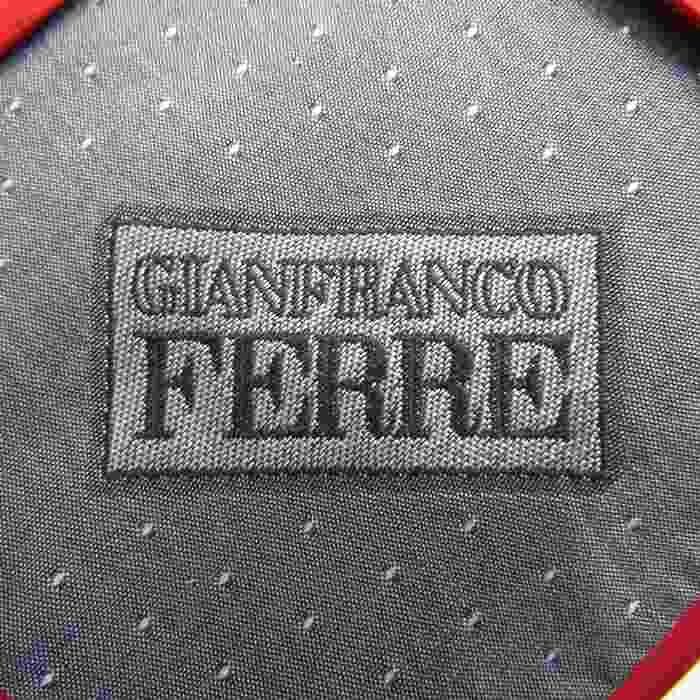 ジャンフランコフェレ ブランドネクタイ ワイドタイ 総柄 シルク イタリア製 メンズ レッド GIANFRANCO FERRE_画像4