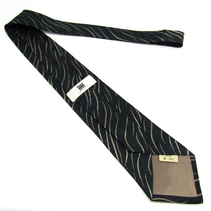  I m Pro duct brand necktie stripe pattern panel pattern silk made in Japan men's navy im product