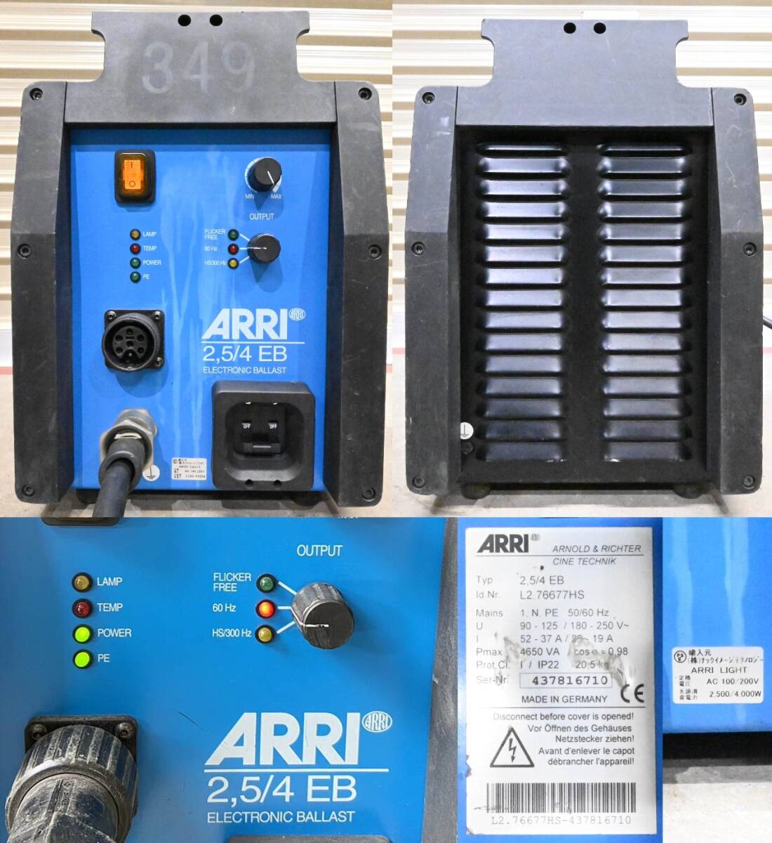 H661*ARRI есть ARRI X 40/25 4000W ARRI 2.5/4 EB ELECTRRONIC BALLAST балласт фотосъемка Mai шт. освещение подвижный светильник f Lad свет 