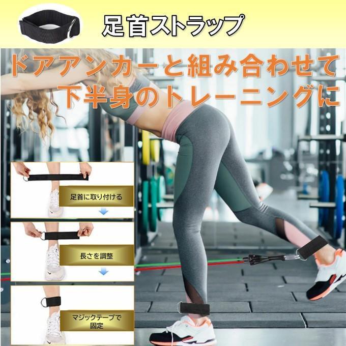 低～中負荷 廉価版 筋力トレーニングチューブセット エクササイズ フィットネス_画像7