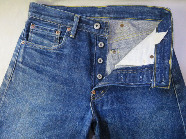 ☆LEVI'S リーバイス 702XX ビッグE セルビッチ デニムパンツ ジーンズ Lot702 シンチバック W29 刻印J22 日本製 インディゴ☆_画像3