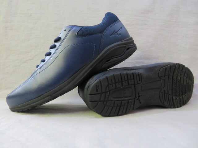 *MIZUNO Mizuno men's walking shoes comfort shoes B1GR220214 US8 navy 26.0cm 4E corresponding *