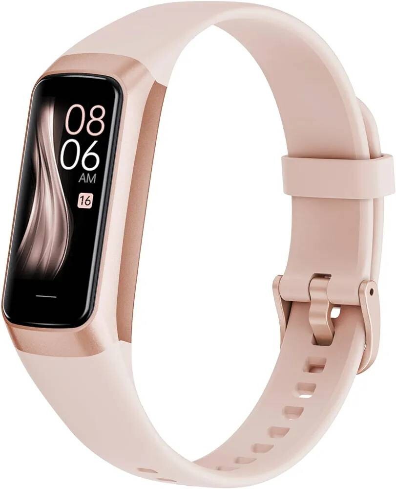 LAMA スマートウォッチ ピンク レディース iPhone対応 smart watch _画像1