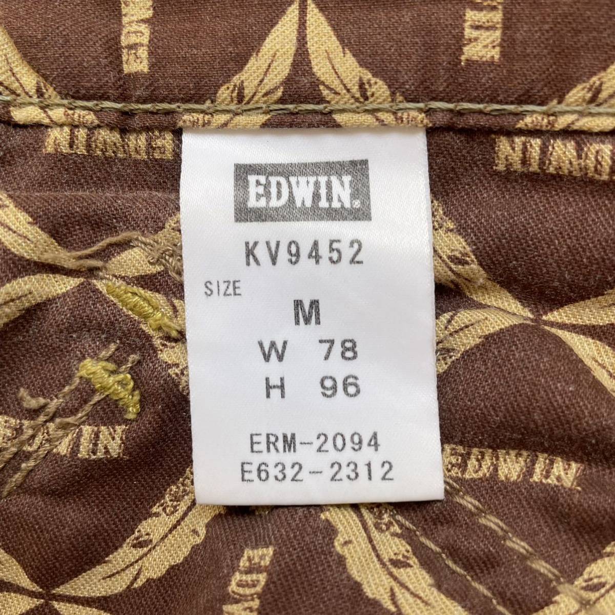 デザイン性◎★EDWIN エドウィン★EXCLUSIVE VINTAGE パンツ ハーフ ショート カーゴ ストレッチ ボトムス カーキ メンズ サイズM /TT7647_画像7