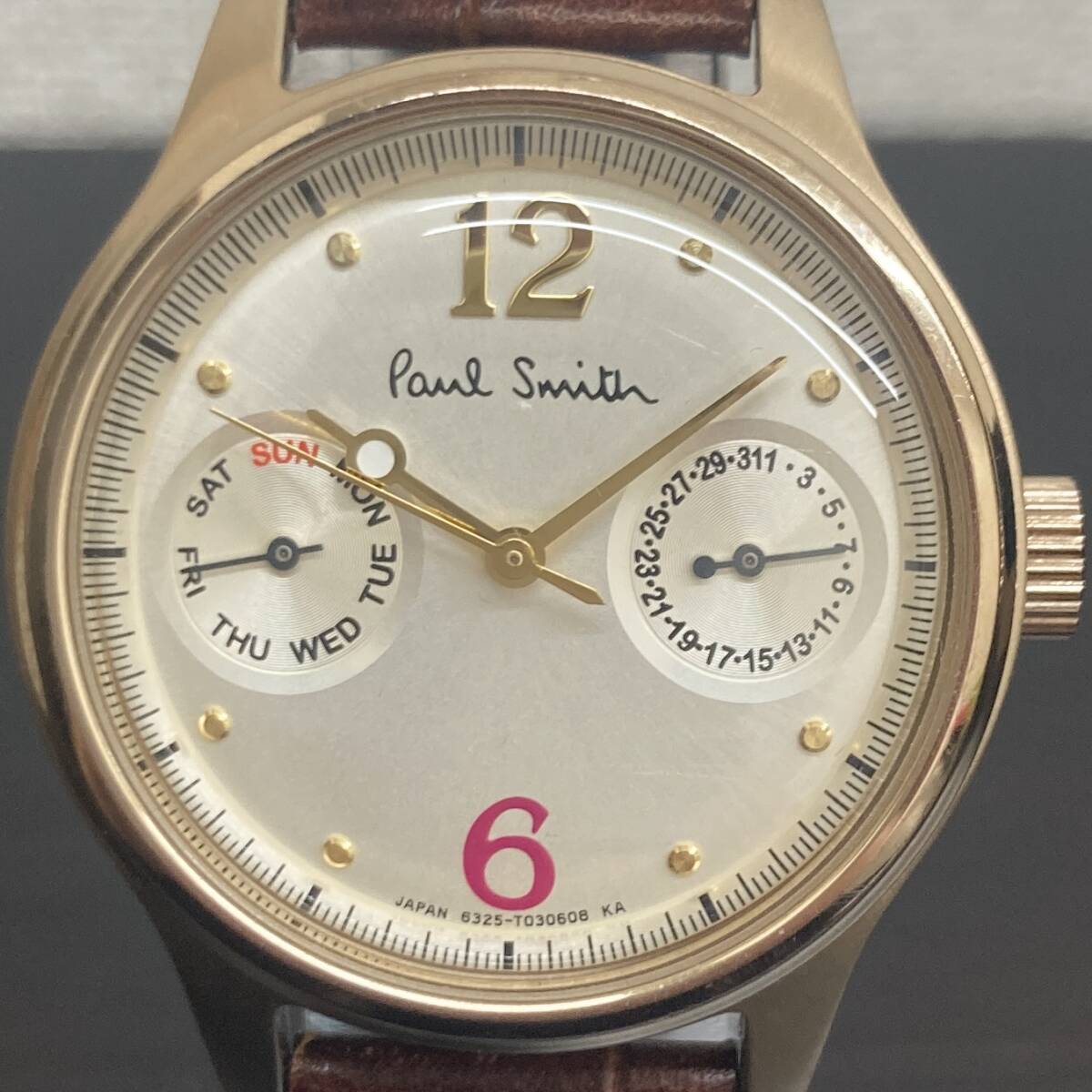 【稼働品】 Paul Smith 腕時計 クォーツ GN-0-S 6325-S087333 ポールスミス STAINLESS STEEL SS 中古 時計 ブランド_画像3
