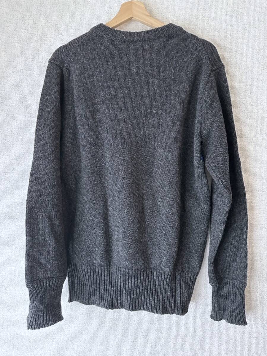 【美品・希少】Nigel Cabourn Main Line TWISTED SWEATER CRAZY CHARCOAL/NAVY SIZE 48_画像2