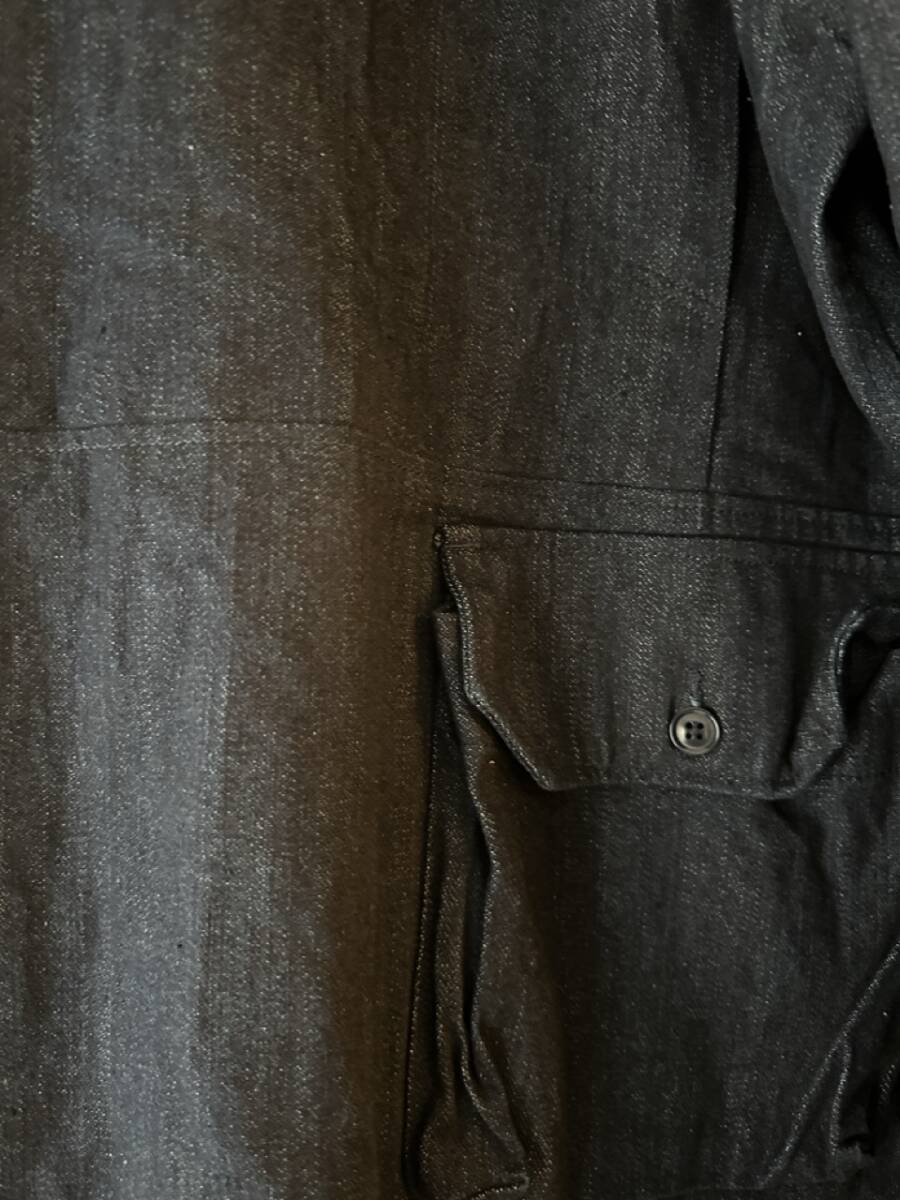 【未使用美品・希少】engineered garments Explorer Shirt Jacket 10oz Broken Denim Dk Navy サイズL 2021FW_画像5