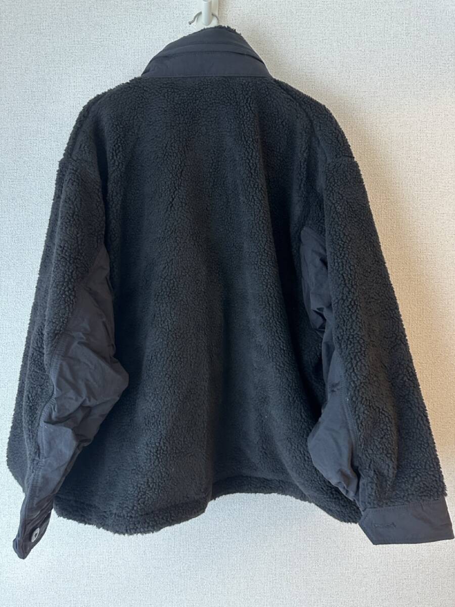 【未使用美品・希少】BEAMS M65 フリースジャケット ブラック size:XLの画像2