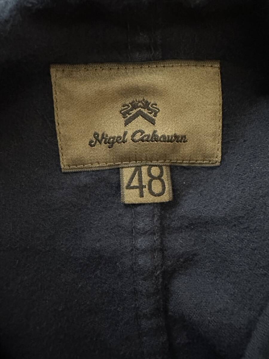 【美品・希少】Nigel Cabourn Main Line WORKER COAT MOLESKIN NAVY SIZE 48_画像4