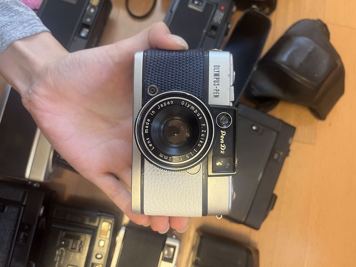 フィルムカメラ 1円からスタート 15台 まとめ売り セット konica pentax Fujika yashika OLYMPUS ジャンク品 大量の画像7