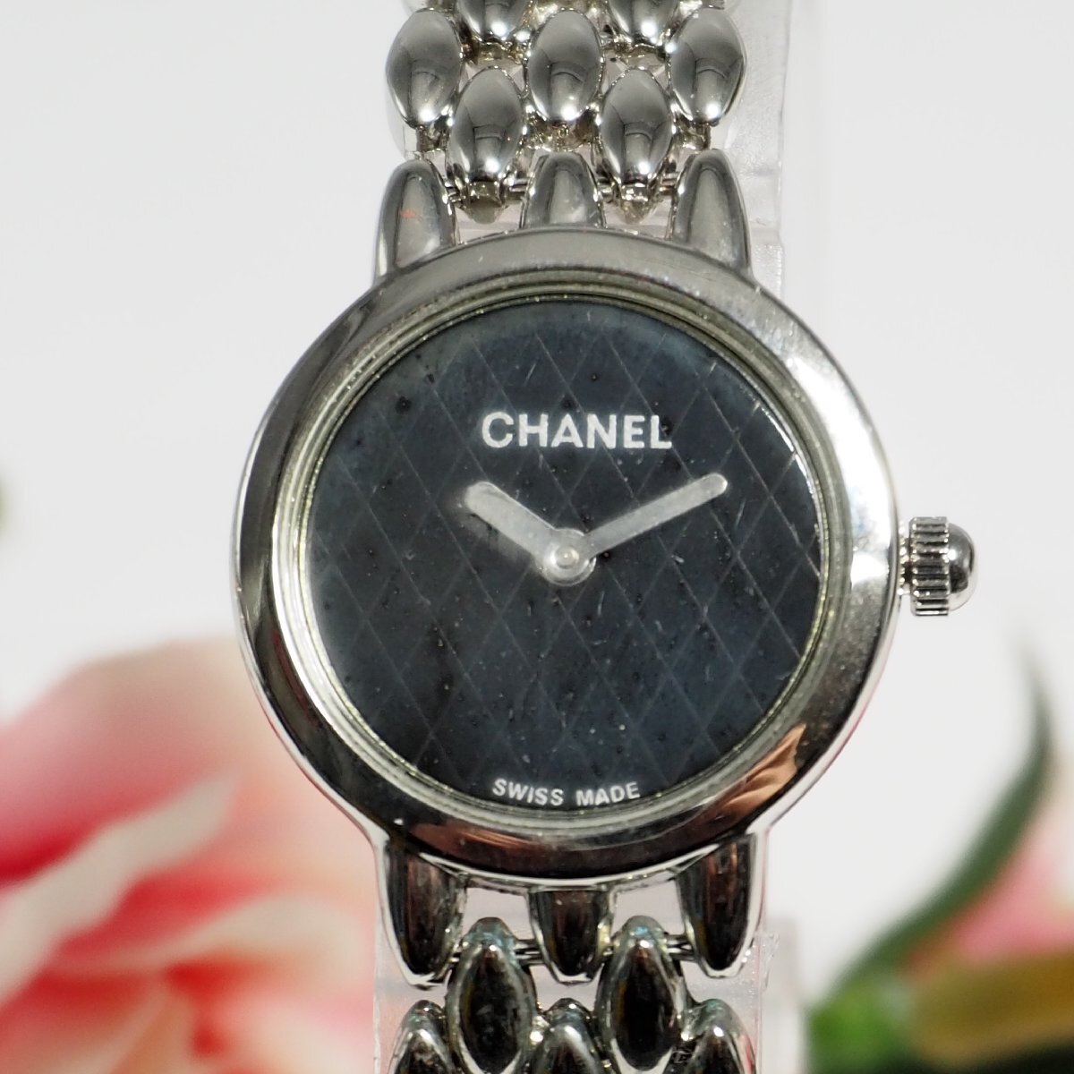 シャネル CHANEL アンティーク マトラッセ文字盤 レディース 腕時計 シルバー C352_画像3