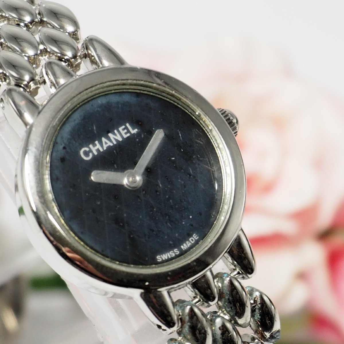 シャネル CHANEL アンティーク マトラッセ文字盤 レディース 腕時計 シルバー C352_画像2