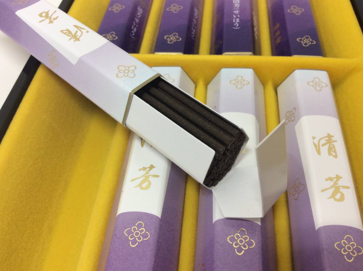 #4337 unused dove .... fragrance incense stick Kiyoshi .10 bundle Buddhist altar fittings interior in box 