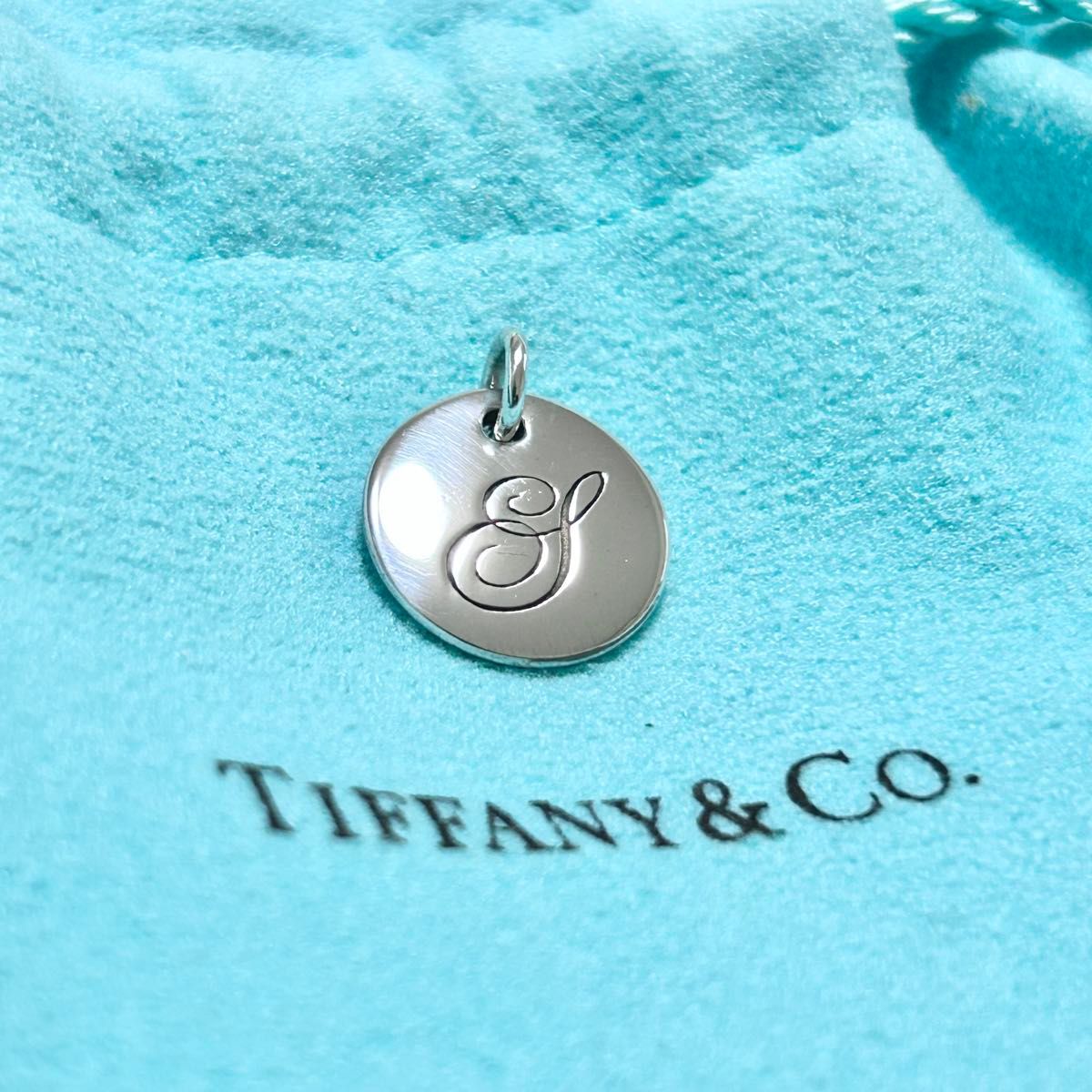 ティファニー TIFFANY&Co. ノーツ レター アルファベット イニシャル Y ディスク ネックレス AG925 美品