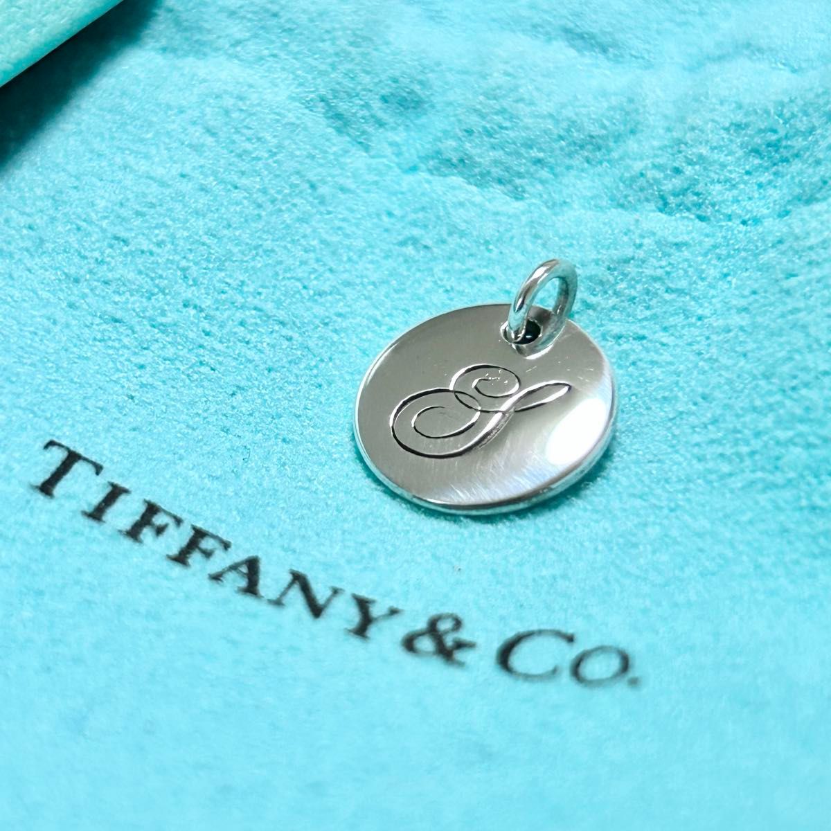 ティファニー TIFFANY&Co. ノーツ レター アルファベット イニシャル Y ディスク ネックレス AG925 美品