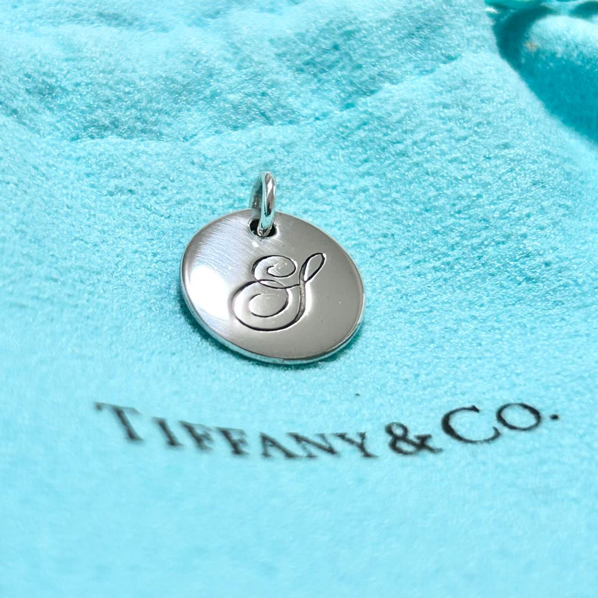 ティファニー TIFFANY&Co. ノーツ レター アルファベット イニシャル Y ディスク ネックレス AG925 美品