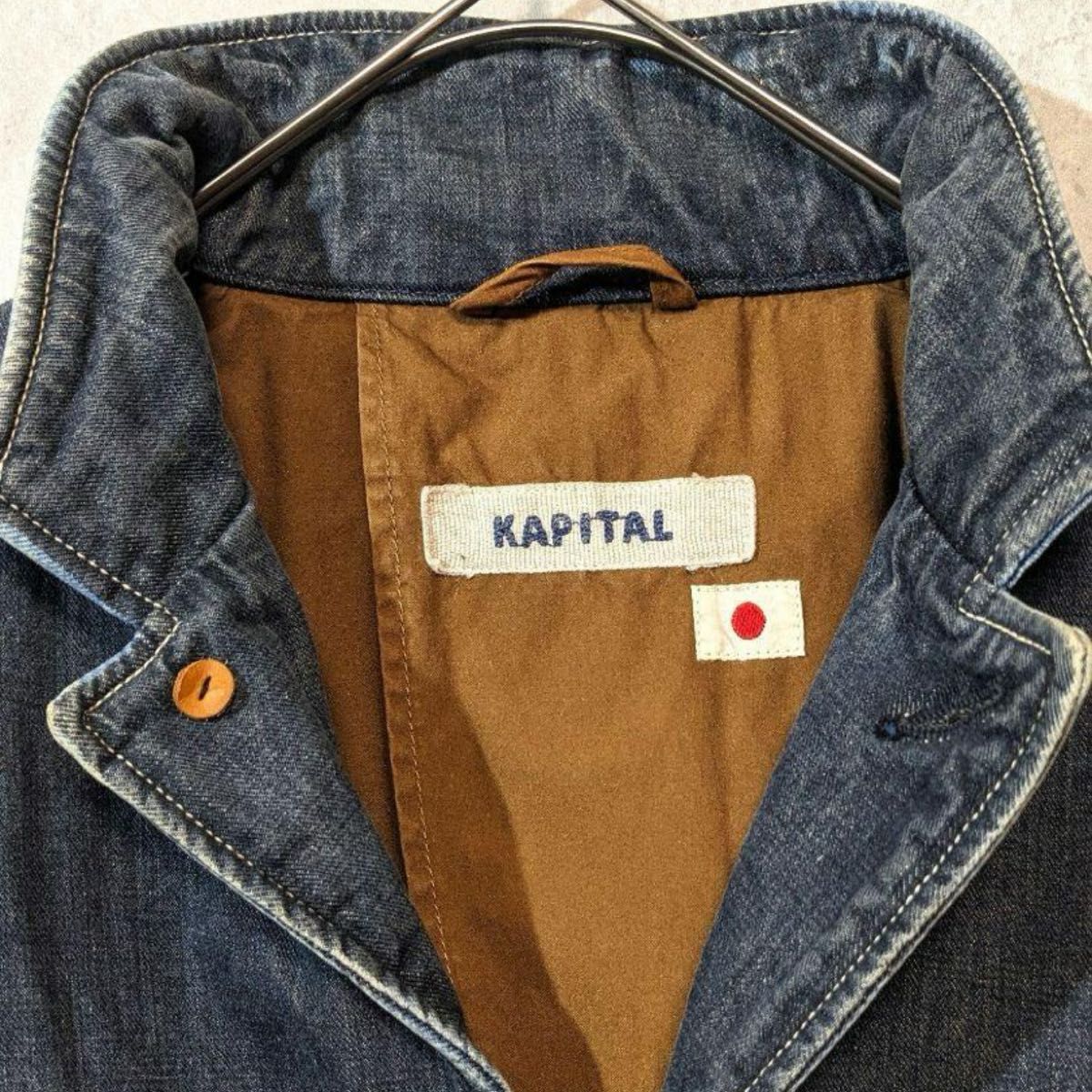 極稀少】KAPITALキャピタル ヴィンテージ デニムカバーオール 極稀少】KAPITALキャピタル ヴィンテージ デニムカバーオール