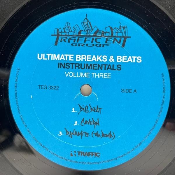 【B-BOYアンセムBREAK詰め合わせ】2枚組 Ultimate Breaks and Beats Instrumentals Vol. 3 ('09 Traffic) RUN DMC ネタ他 サンプリングの画像3