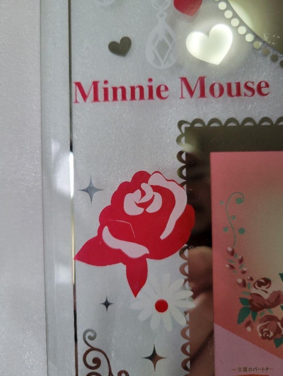 ミッキー　&　ミニー　ミラー付き　ガラス製　+　メタリック調　L判 写真立て フォトフレーム　第一生命　ディズニー　ミッキーマウス_画像9